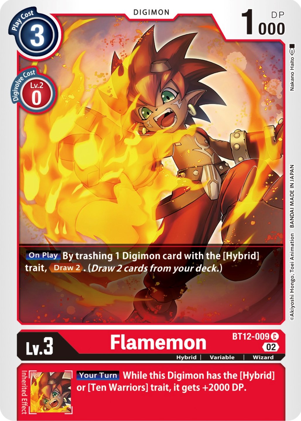 Flamemon [BT12-009] [Across Time] | Red Riot Games CA