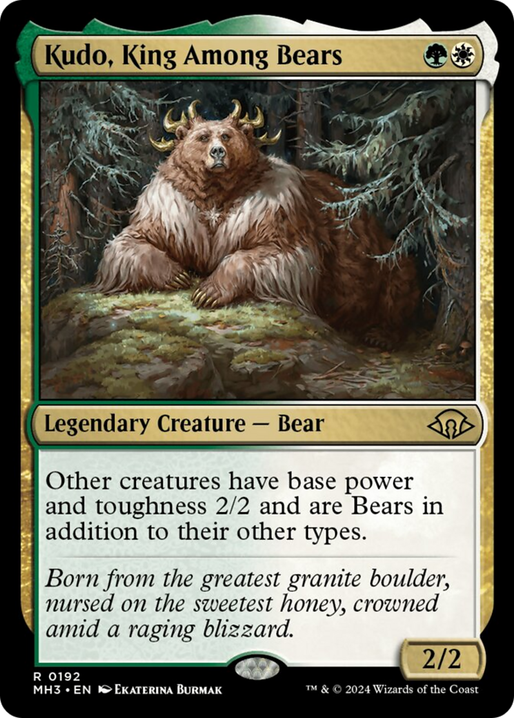 Kudo, King Among Bears [Modern Horizons 3] | Red Riot Games CA