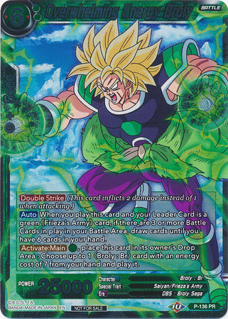 Overwhelming Energy Broly (Series 7 Super Dash Pack) (P-136) [Promotion Cards] | Red Riot Games CA