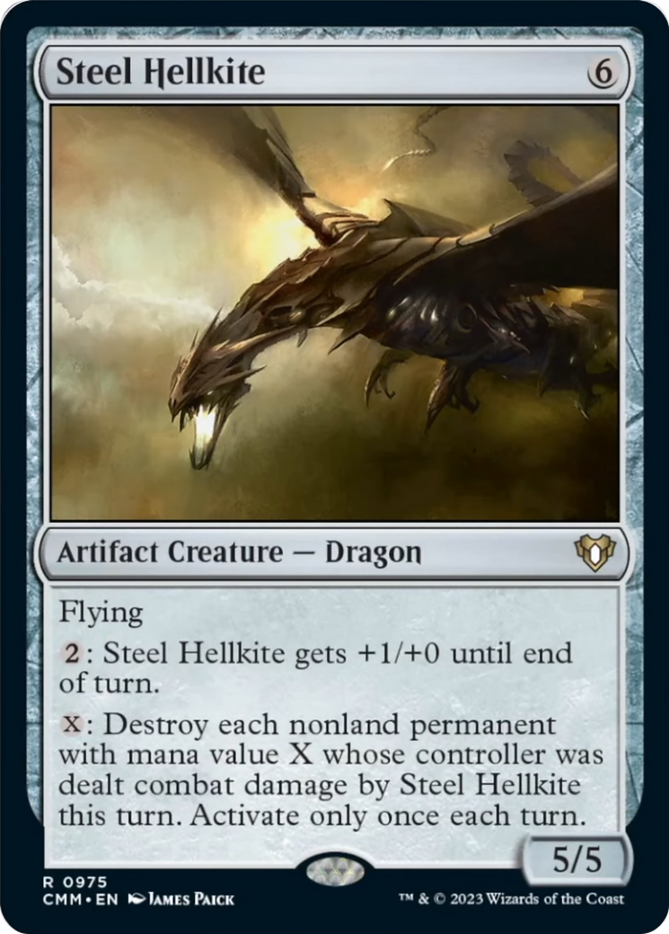 Steel Hellkite [Commander Masters] | Red Riot Games CA