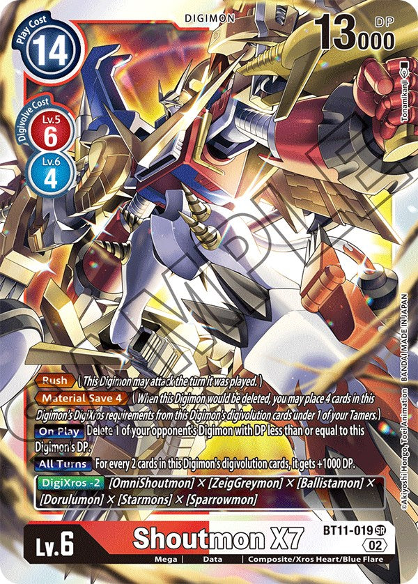 Shoutmon X7 [BT11-019] [Dimensional Phase] | Red Riot Games CA