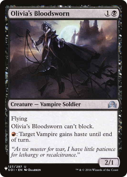 Olivia's Bloodsworn [The List Reprints]