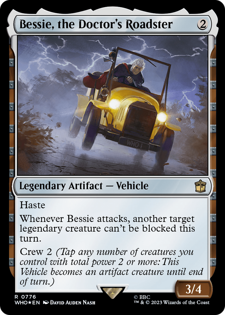 Bessie, the Doctor's Roadster (Surge Foil) [Doctor Who] | Red Riot Games CA