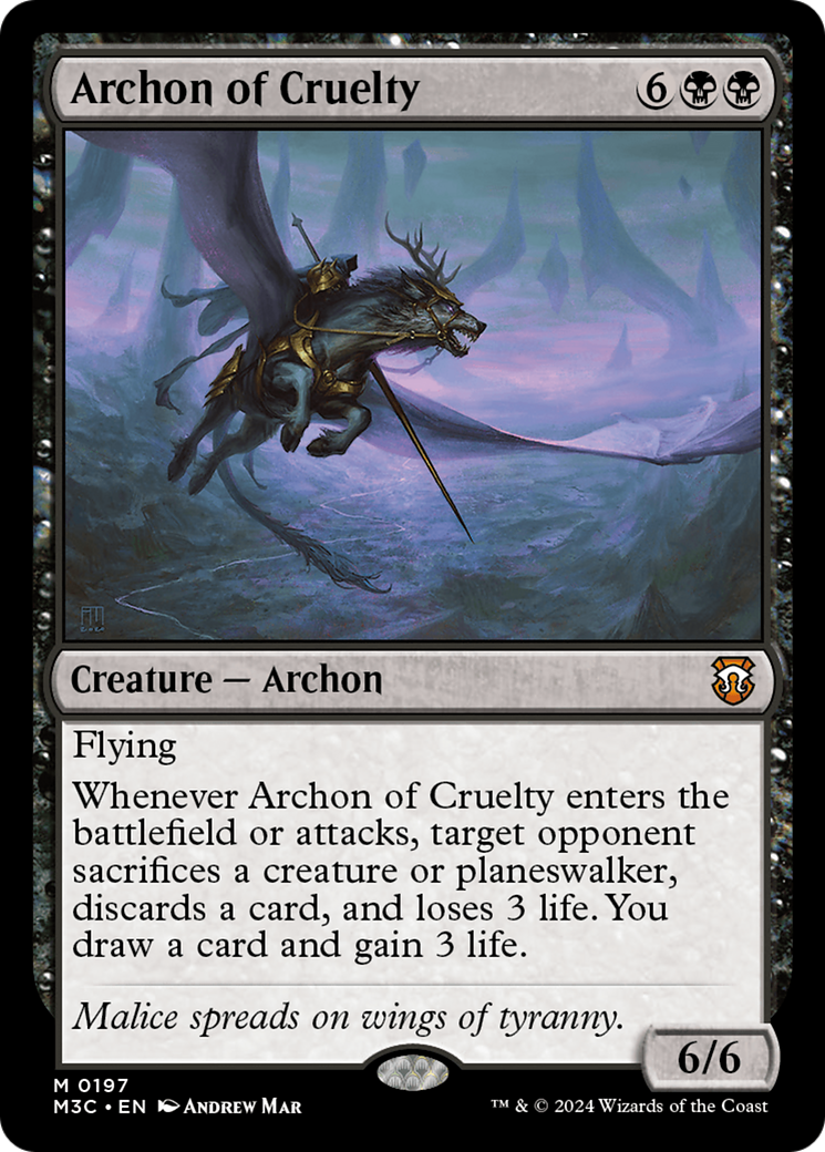 Archon of Cruelty [Modern Horizons 3 Commander] | Red Riot Games CA