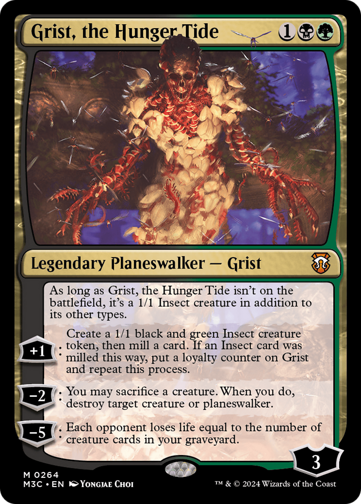 Grist, the Hunger Tide (Ripple Foil) [Modern Horizons 3 Commander] | Red Riot Games CA