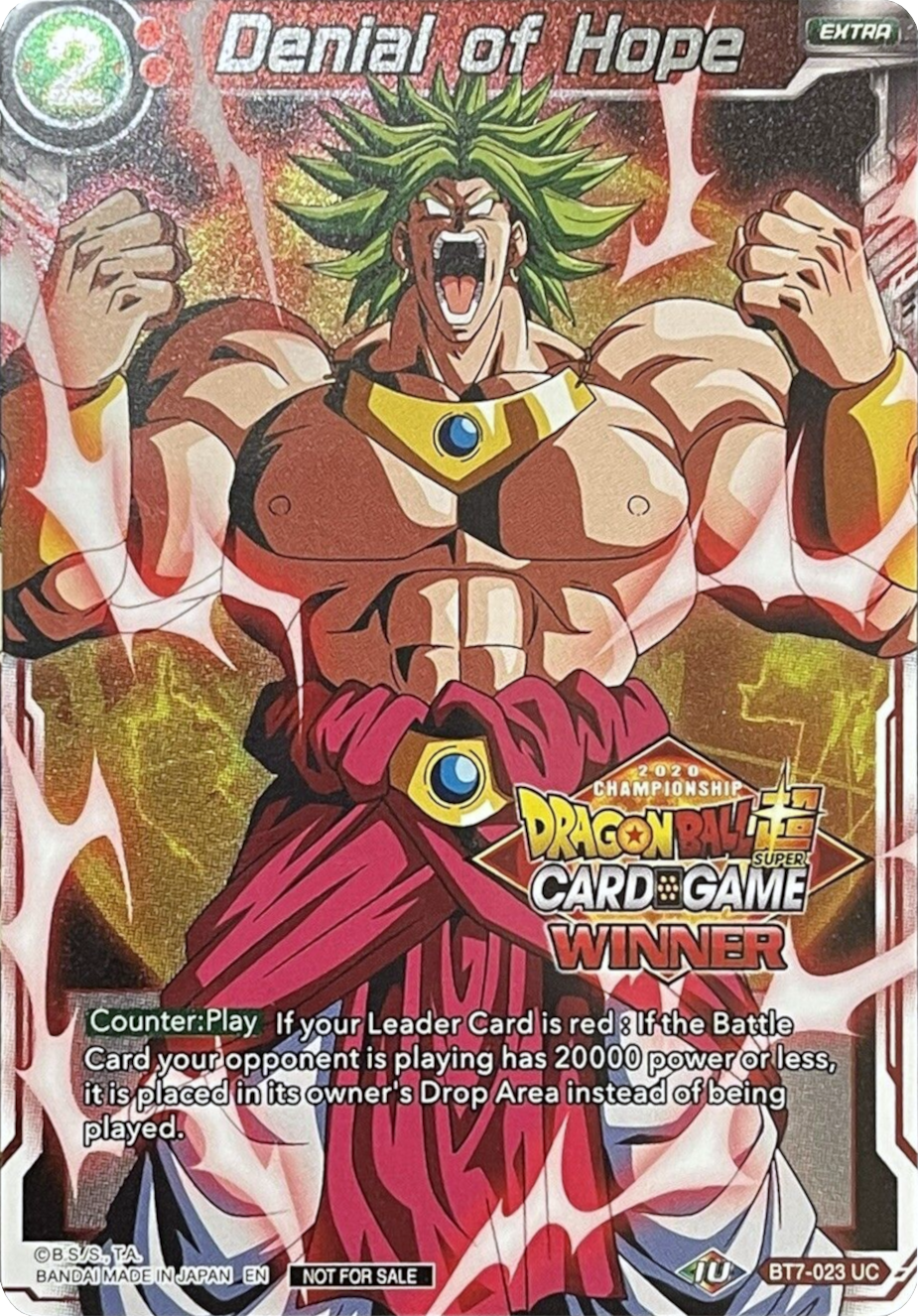 Denial of Hope (Winner Stamped) (BT7-023) [Tournament Promotion Cards] | Red Riot Games CA