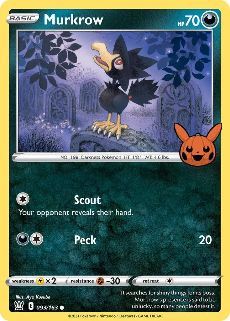 Murkrow (093/163) [Trick or Trade] | Red Riot Games CA