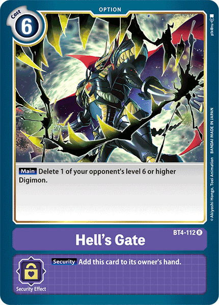 Hell's Gate [BT4-112] [Great Legend] | Red Riot Games CA