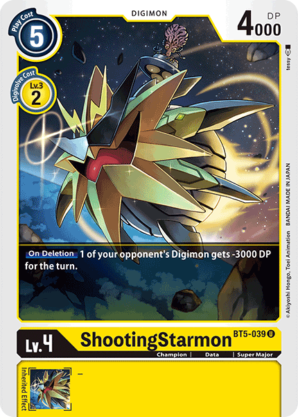 ShootingStarmon [BT5-039] [Battle of Omni] | Red Riot Games CA