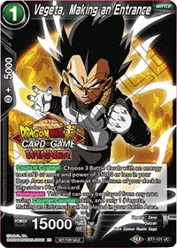 Vegeta, Making an Entrance (Top 16 Winner) (BT7-101) [Tournament Promotion Cards] | Red Riot Games CA
