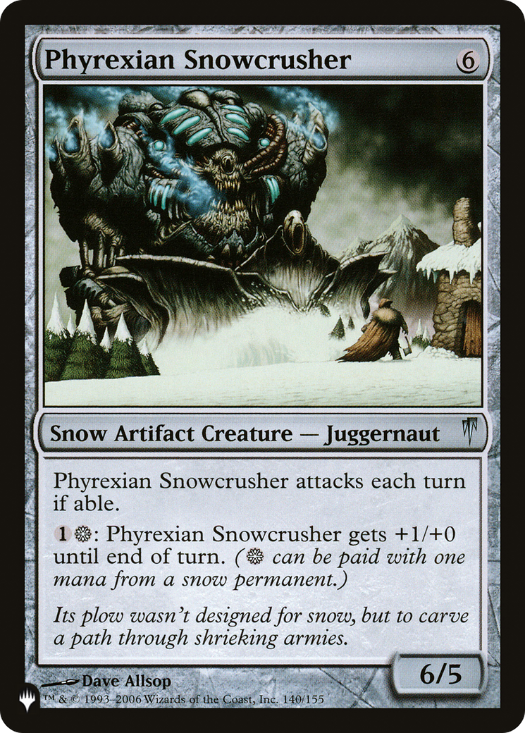 Phyrexian Snowcrusher [The List] | Red Riot Games CA
