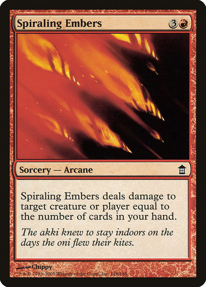 Spiraling Embers [Saviors of Kamigawa] | Red Riot Games CA