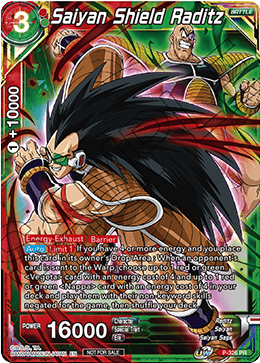 Saiyan Shield Raditz (P-326) [Tournament Promotion Cards] | Red Riot Games CA