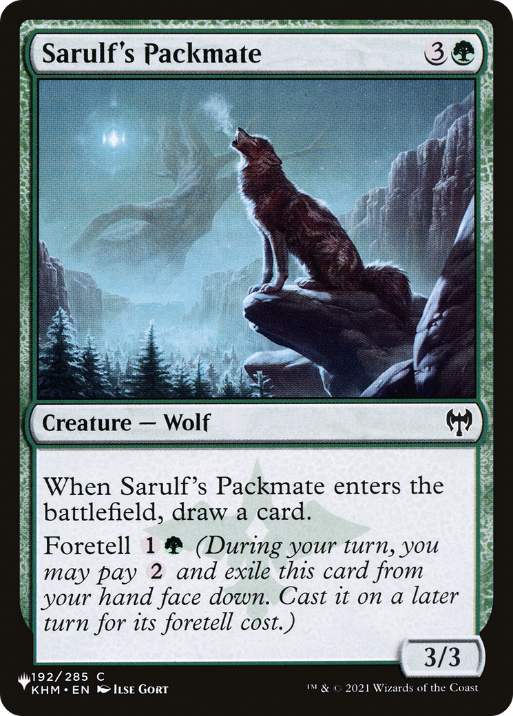 Sarulf's Packmate [The List Reprints] | Red Riot Games CA