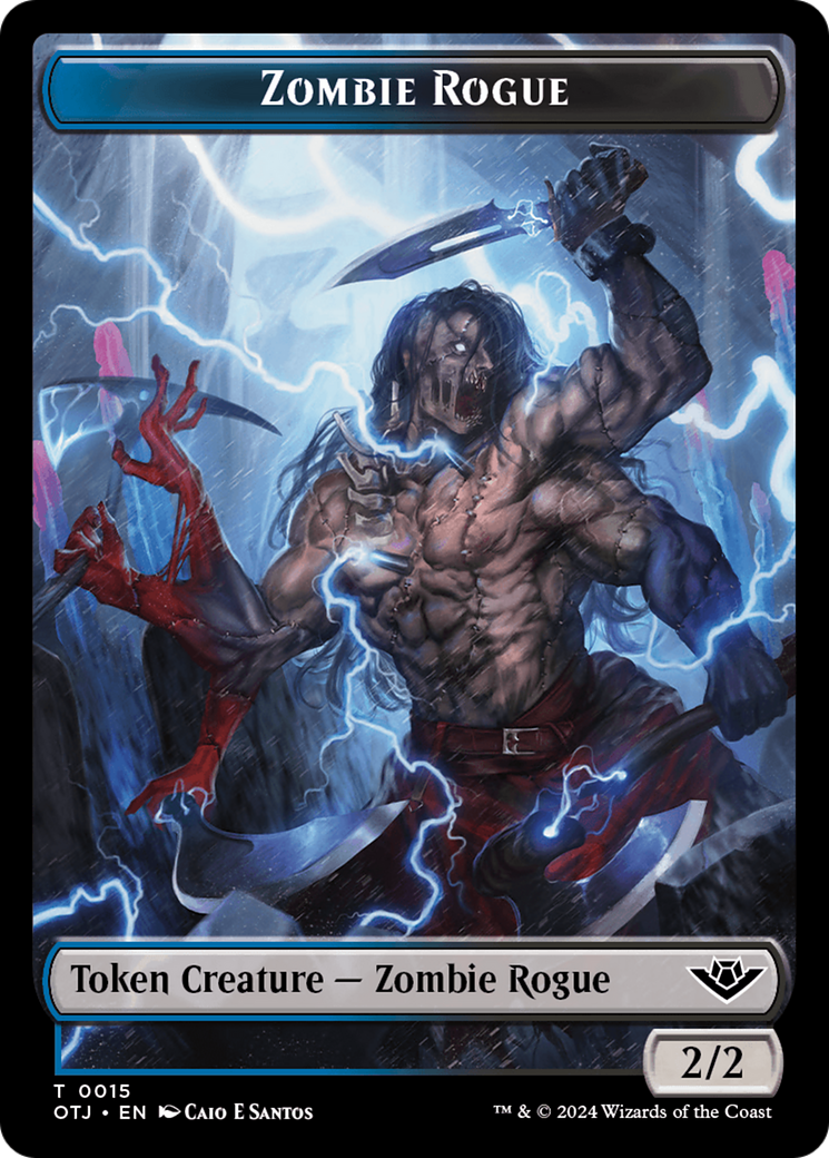 Mercenary // Zombie Rogue Double-Sided Token [Outlaws of Thunder Junction Tokens] | Red Riot Games CA