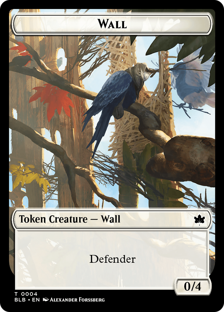 Wall Token [Bloomburrow Tokens] | Red Riot Games CA