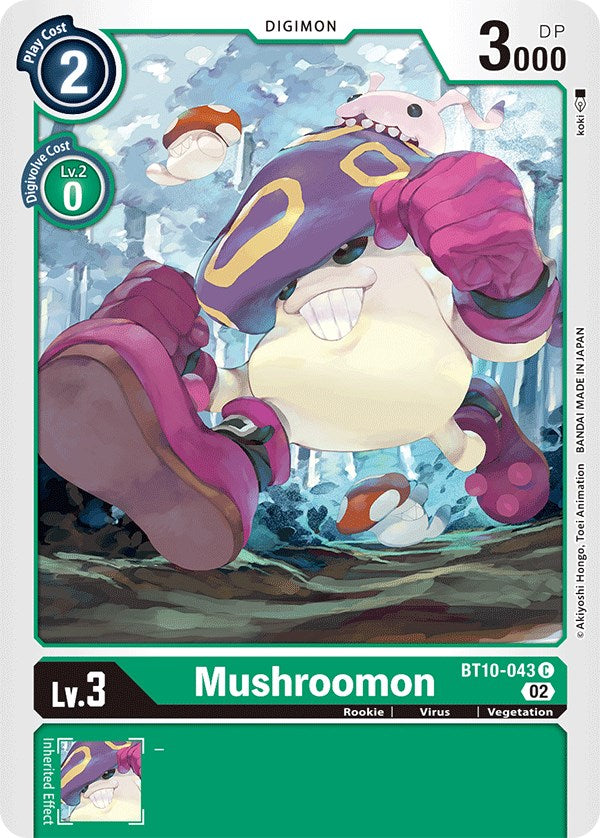 Mushroomon [BT10-043] [Xros Encounter] | Red Riot Games CA