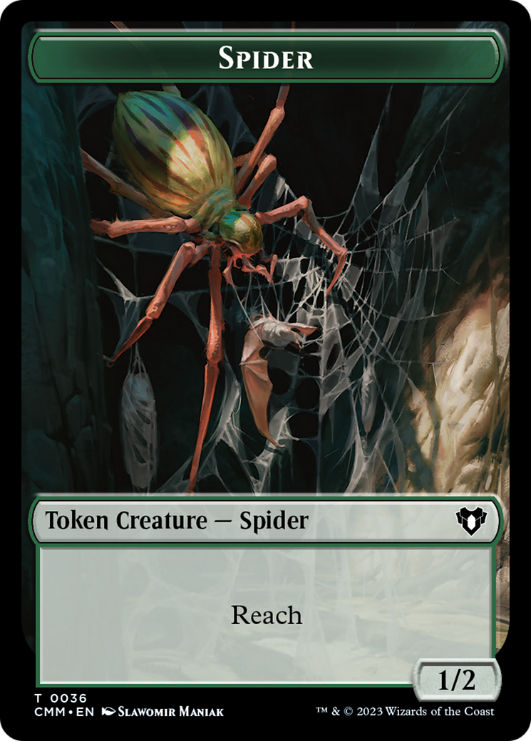 Spider Token [Commander Masters Tokens] | Red Riot Games CA