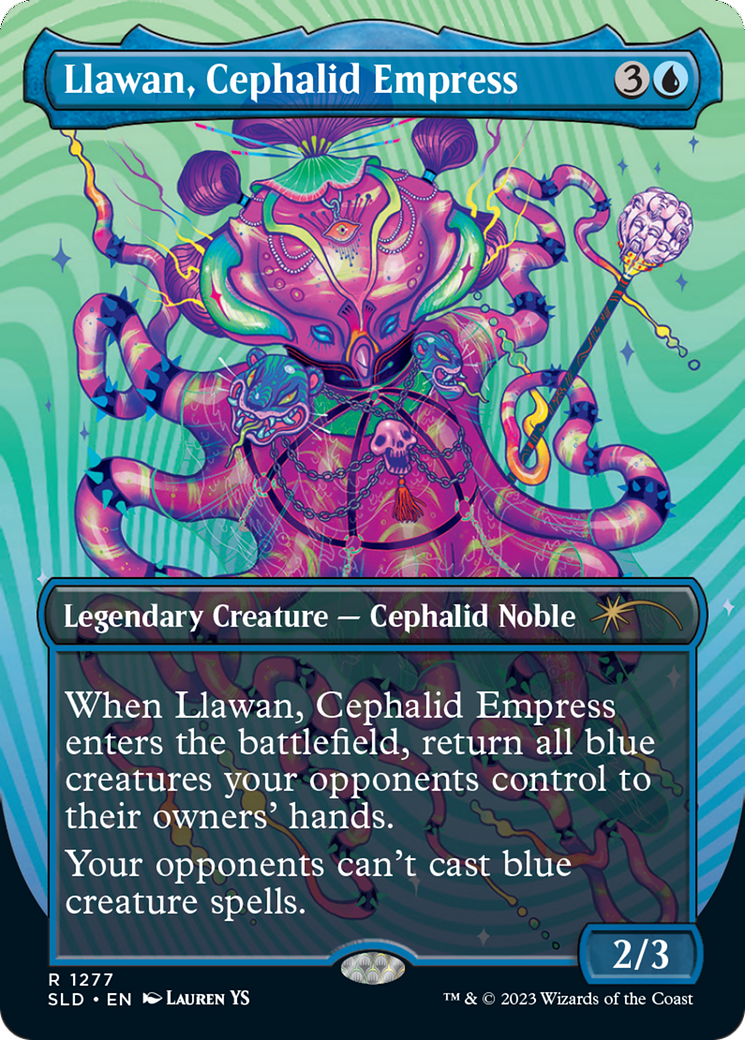 Llawan, Cephalid Empress (Borderless) [Secret Lair Drop Series] | Red Riot Games CA