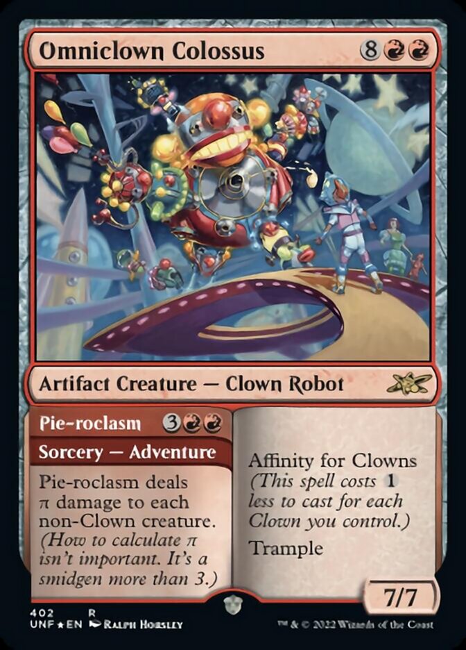 Omniclown Colossus // Pie-roclasm (Galaxy Foil) [Unfinity] | Red Riot Games CA