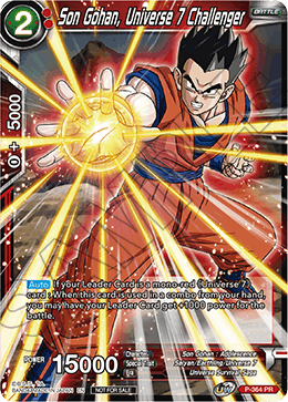 Son Gohan, Universe 7 Challenger (Unison Warrior Series Boost Tournament Pack Vol. 7) (P-364) [Tournament Promotion Cards] | Red Riot Games CA