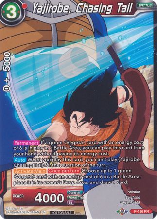 Yajirobe, Chasing Tail (Shop Tournament: Assault of Saiyans) (P-126) [Promotion Cards] | Red Riot Games CA