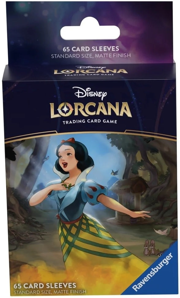 Disney Lorcana Sleeves: - Standard Size - 65ct - Snow White | Red Riot Games CA