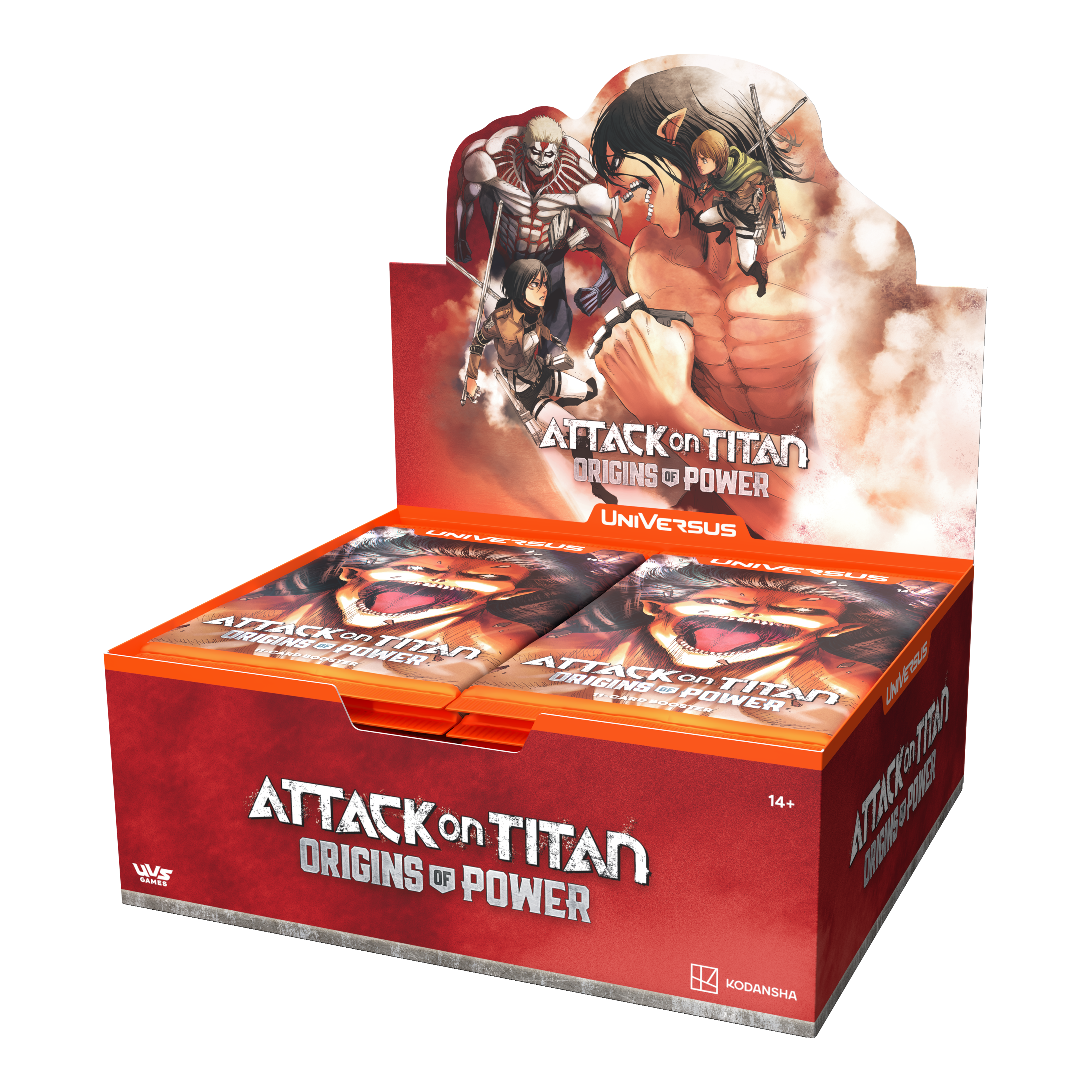 ATTACK ON TITAN ORIGINS OF POWER BOOSTER DISPLAY (Pre Order) | Red Riot Games CA