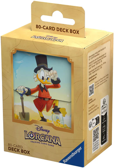 Disney Lorcana Deck Box - 80 - Scrooge Mc'Duck | Red Riot Games CA