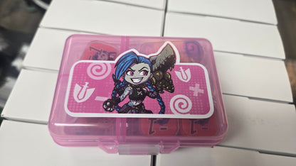 Riftbound Token Storage Box Tcg Board Game Accessories Character Theme Jinx