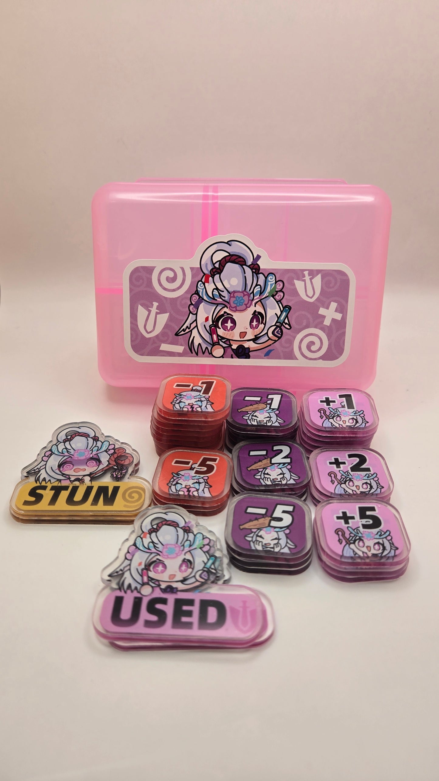 Riftbound Token Storage Box Tcg Board Game Accessories Character Theme Lillia