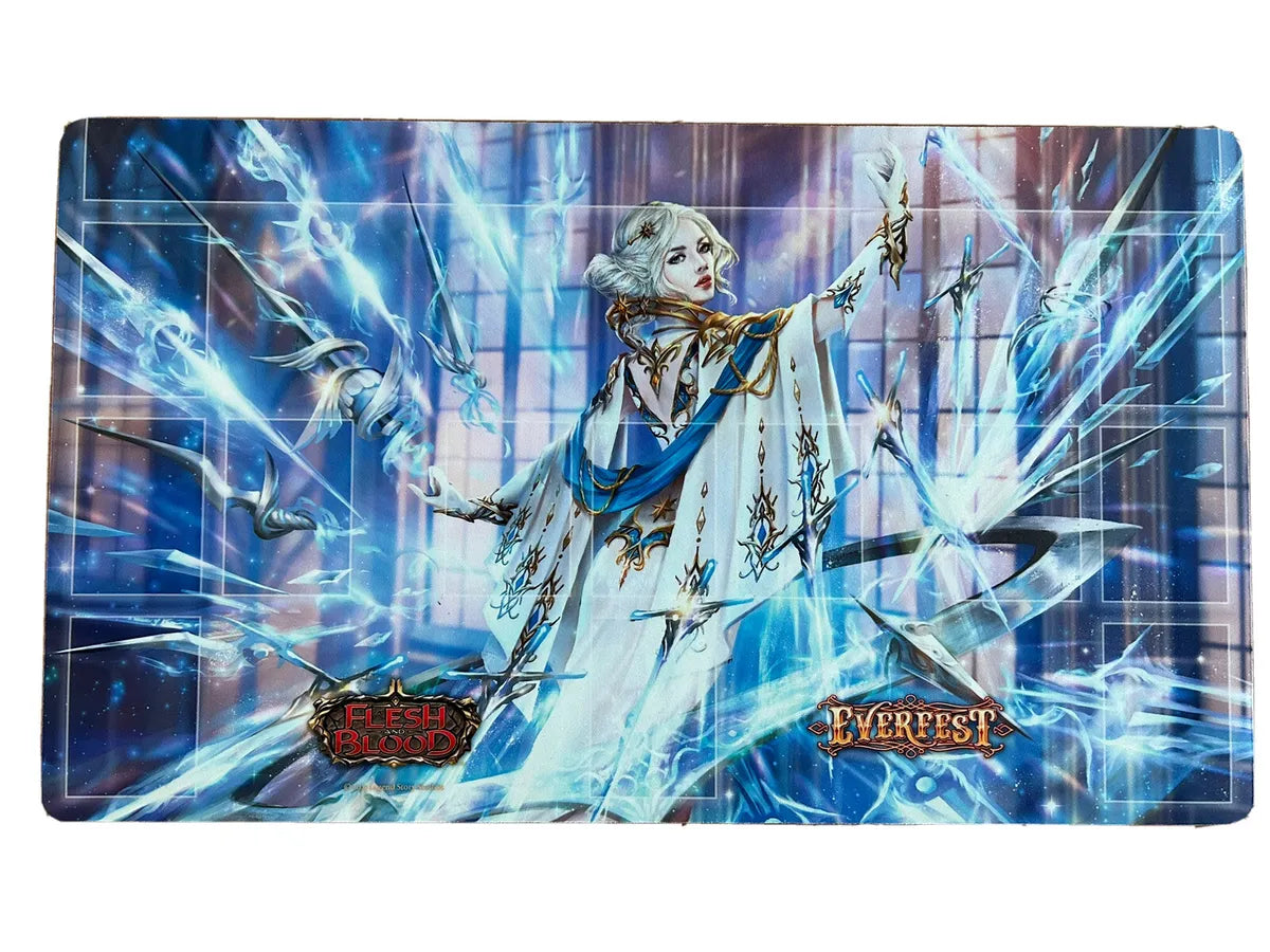 Shimmers of Silver Everfest Playmat | Red Riot Games CA