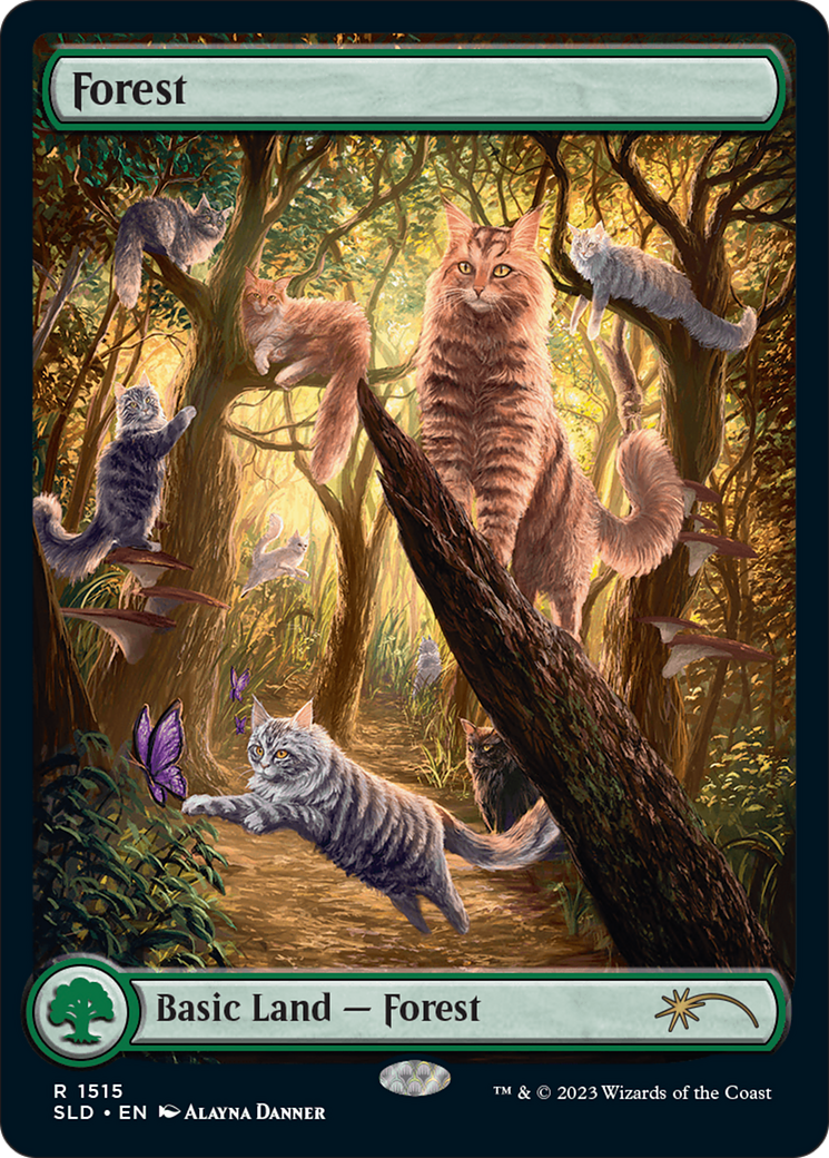 Forest (1515) [Secret Lair Commander Deck: Raining Cats and Dogs] | Red Riot Games CA