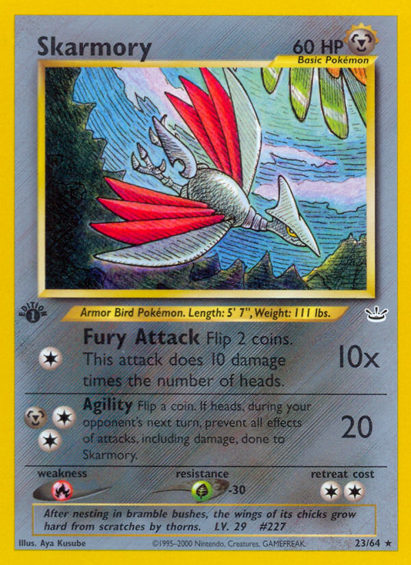Skarmory (23/64) [Neo Revelation 1st Edition] | Red Riot Games CA