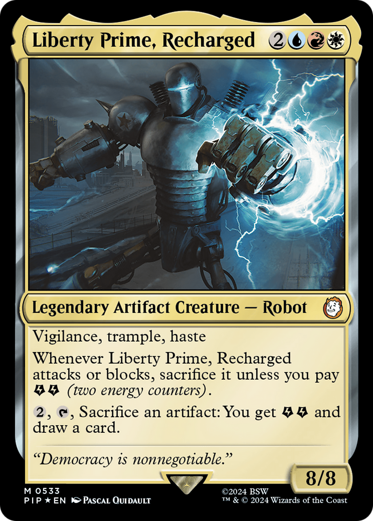 Liberty Prime, Recharged (Surge Foil) [Fallout] | Red Riot Games CA
