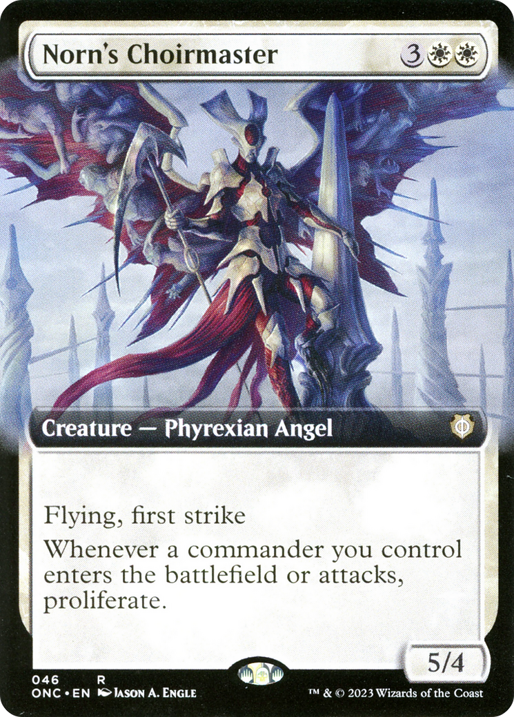 Norn's Choirmaster (Extended Art) [Phyrexia: All Will Be One Commander] | Red Riot Games CA