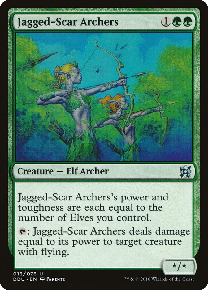 Jagged-Scar Archers [Duel Decks: Elves vs. Inventors] | Red Riot Games CA