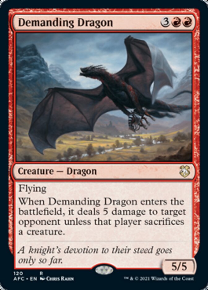 Demanding Dragon [Dungeons & Dragons: Adventures in the Forgotten Realms Commander] | Red Riot Games CA