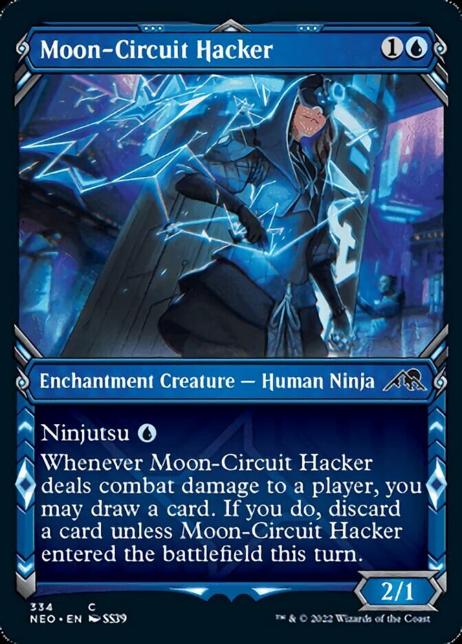 Moon-Circuit Hacker (Showcase Ninja) [Kamigawa: Neon Dynasty] | Red Riot Games CA