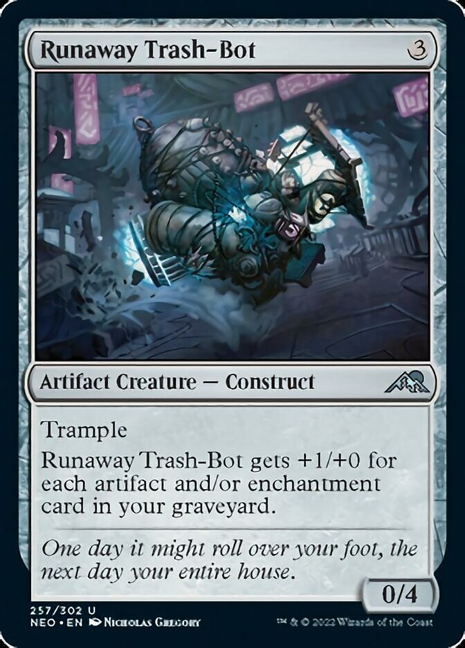 Runaway Trash-Bot [Kamigawa: Neon Dynasty] | Red Riot Games CA
