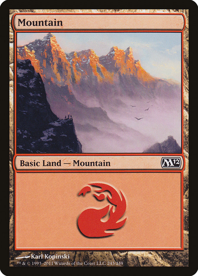 Mountain (243) [Magic 2012] | Red Riot Games CA