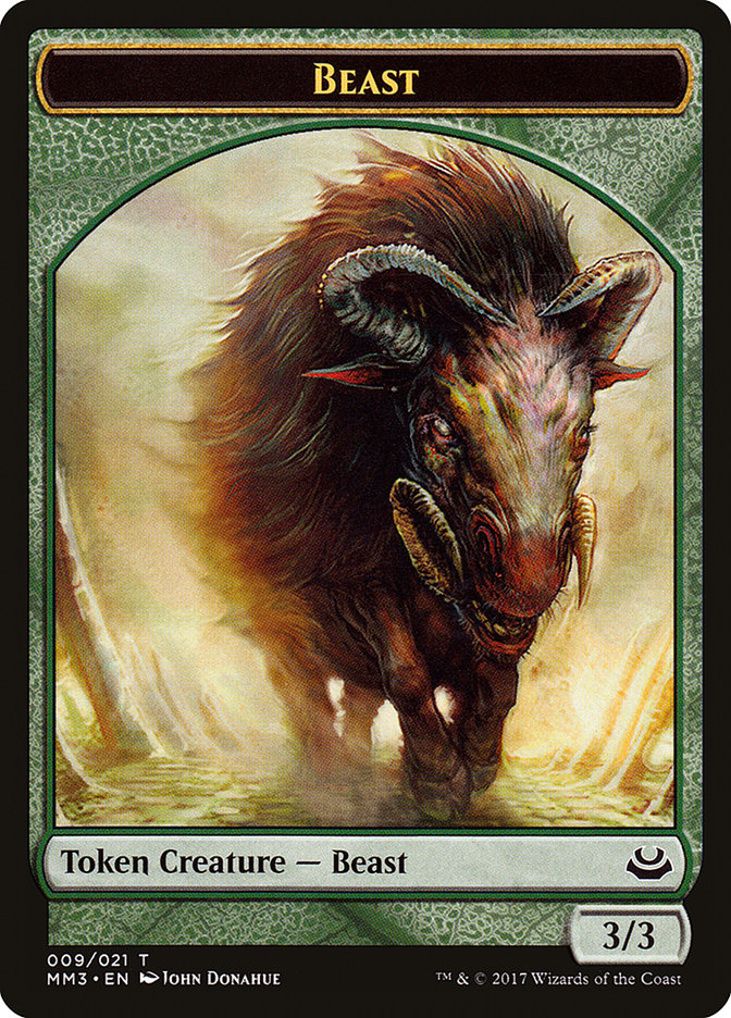 Beast Token (009/021) [Modern Masters 2017 Tokens] | Red Riot Games CA