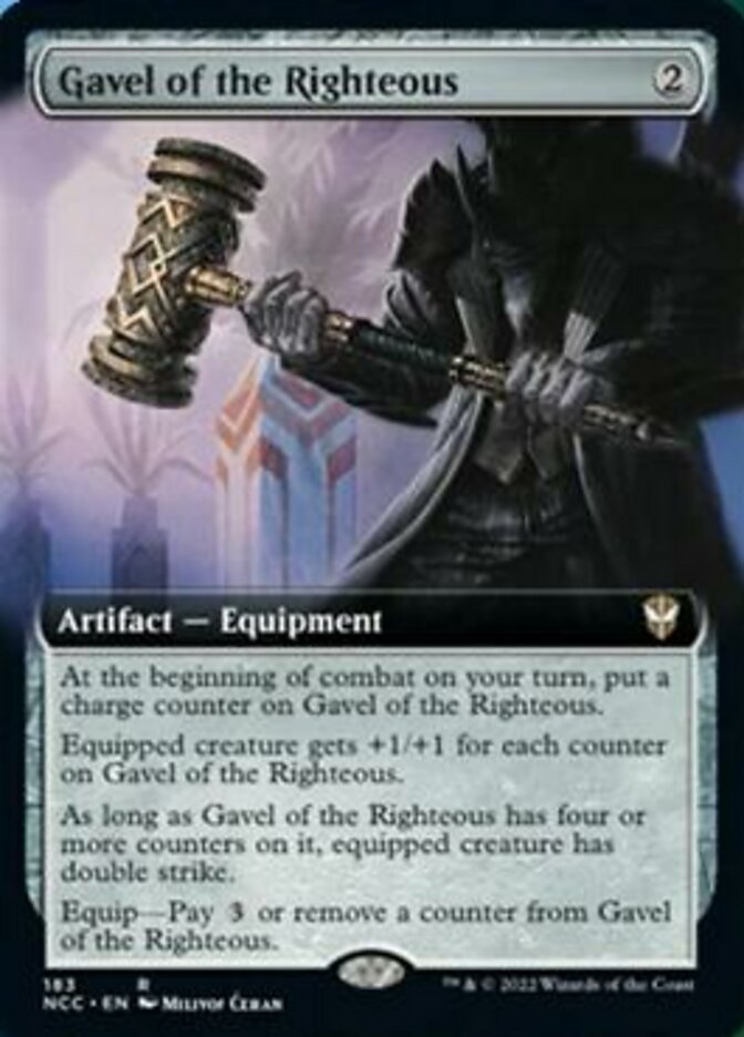 Gavel of the Righteous (Extended Art) [Streets of New Capenna Commander] | Red Riot Games CA