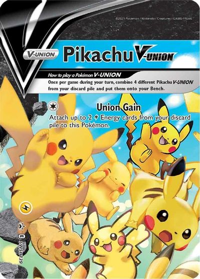 Pikachu V-UNION (SWSH139) (Celebrations) [Sword & Shield: Black Star Promos] | Red Riot Games CA