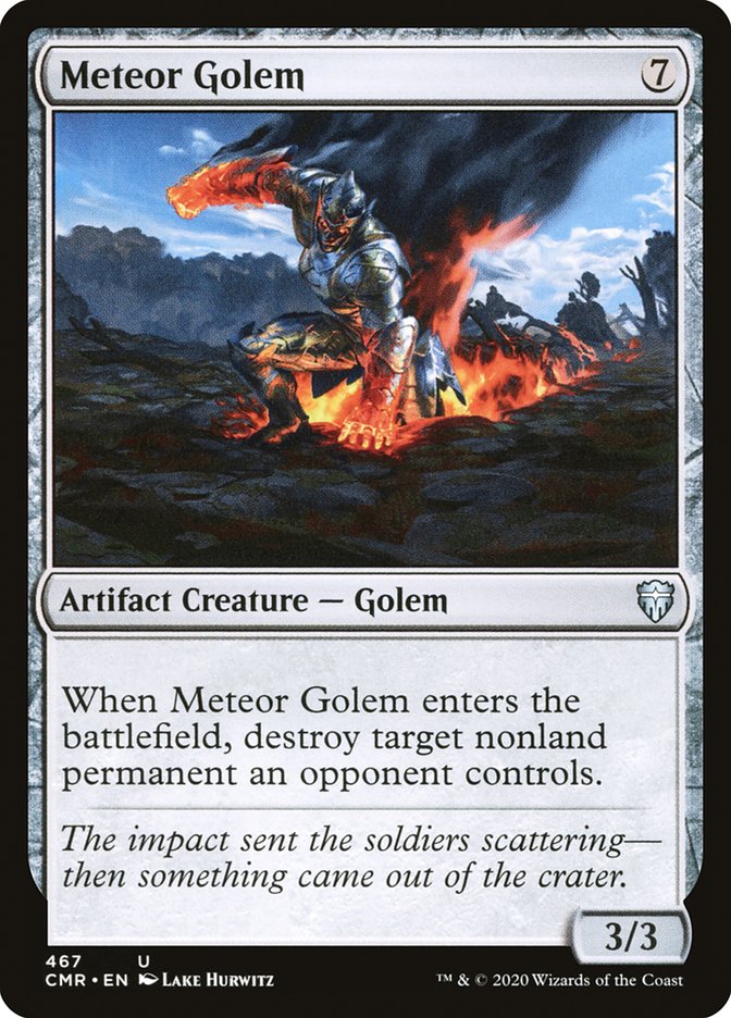 Meteor Golem (467) [Commander Legends] | Red Riot Games CA
