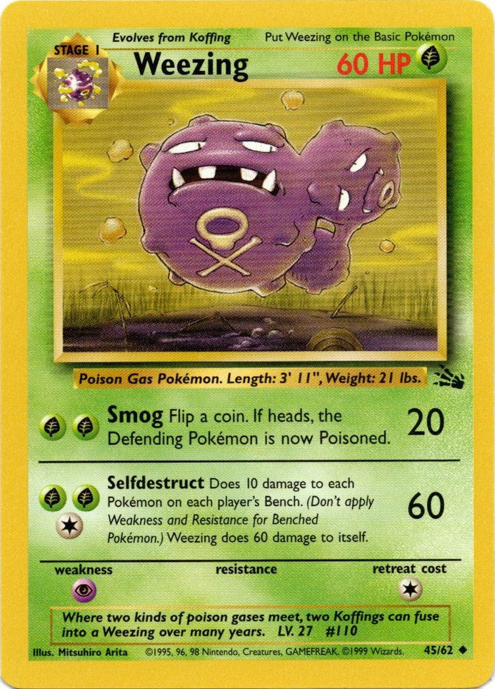 Weezing (45/62) [Fossil Unlimited] | Red Riot Games CA