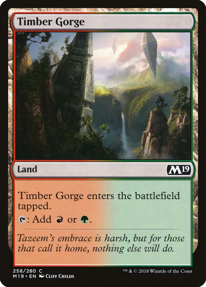 Timber Gorge [Core Set 2019] | Red Riot Games CA