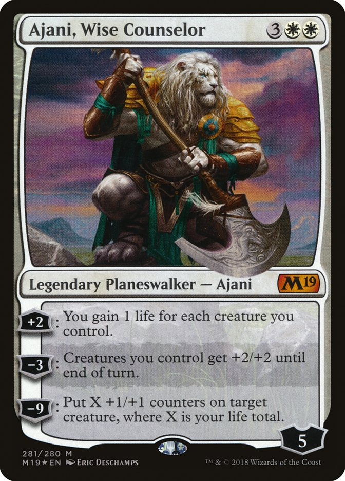 Ajani, Wise Counselor [Core Set 2019] | Red Riot Games CA