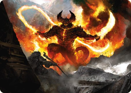 The Balrog, Flame of Udun Art Card [The Lord of the Rings: Tales of Middle-earth Art Series] | Red Riot Games CA