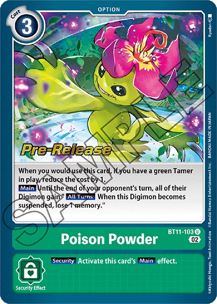 Poison Powder [BT11-103] [Dimensional Phase Pre-Release Promos] | Red Riot Games CA
